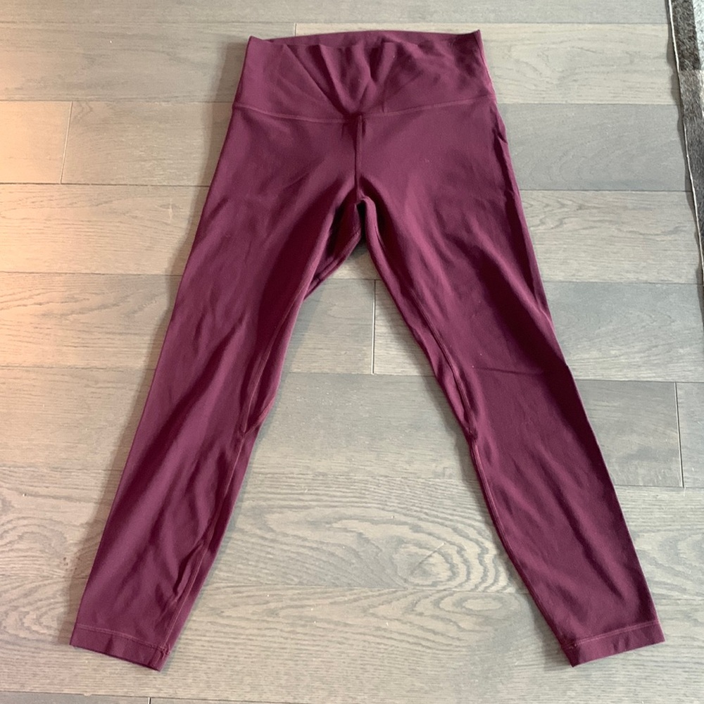 Lululemon Maroon Align Leggings Size 8